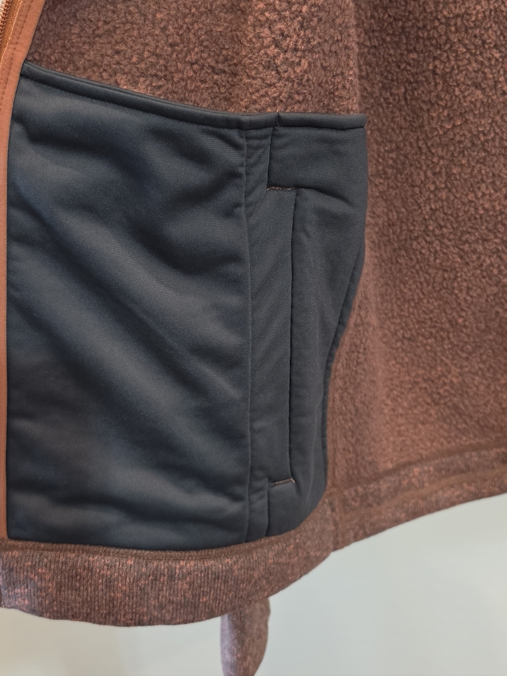 Stio Brown Heather Zip-Up Hoodie with Tan Accents Brand New Never Used - Picture 7 of 13